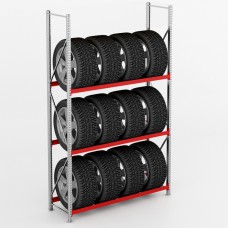 Дополнительная секция стеллажа для колес и шин СГР 1800х600х2520 K/580/3 DS (580 кг/полку)