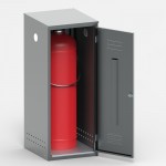 Металлические шкафы для газовых баллонов ШГР